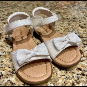 Sparkly White Kids Sandals